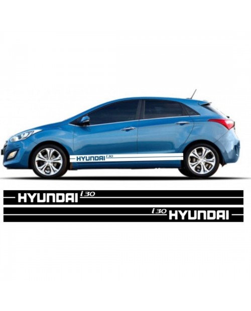 Aufkleber passend für Hyundai i30 Seitenaufkleber Aufkleber Satz
