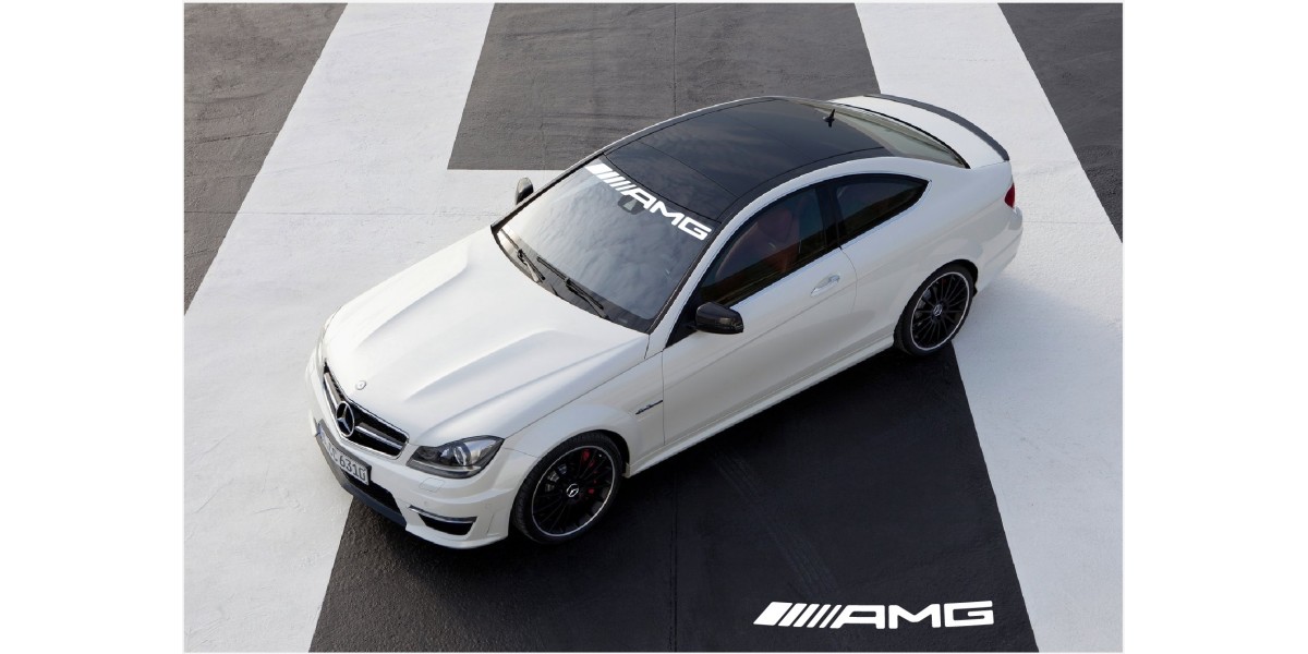 Aufkleber passend für Mercedes Benz AMG Frontscheibe Aufkleber Neu logo  950mm - MER0017 - FÜR AMG