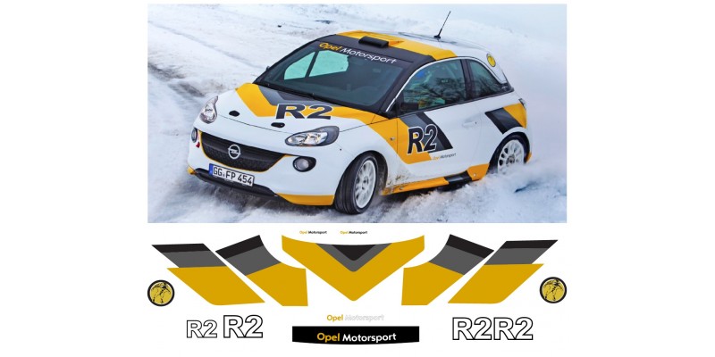 Decal to fit Opel Motorsport Adam R2 whole Set