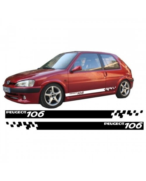 Aufkleber passend für Peugeot 107 Seitenaufkleber Aufkleber Satz