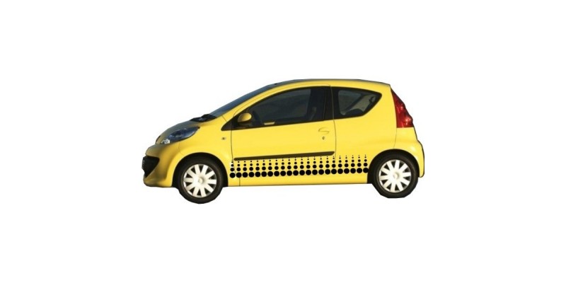 Decal to fit Peugeot 107 side decal sticker stripe kit