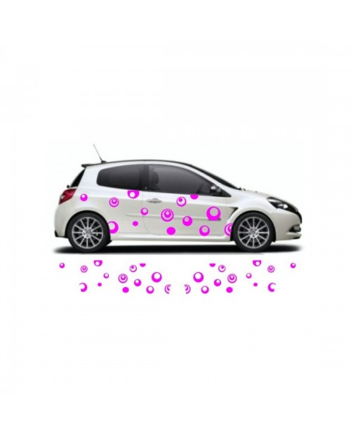 Aufkleber passend für Renault Clio custom Seitenaufkleber Aufkleber Satz