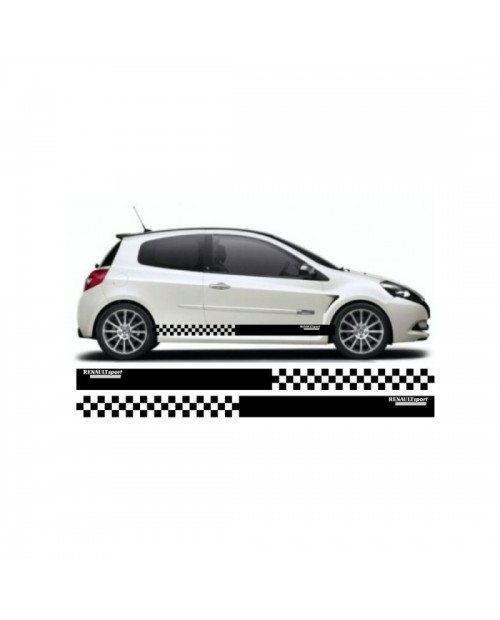 Aufkleber passend für Renault Clio Seitenaufkleber Aufkleber Satz