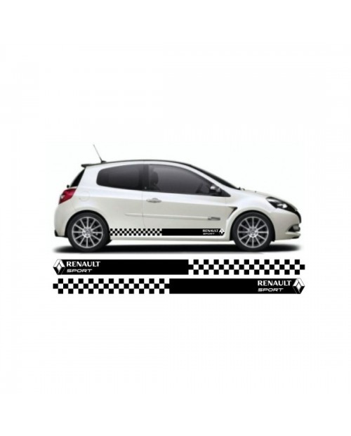 Aufkleber passend für Renault Clio Seitenaufkleber Aufkleber Satz