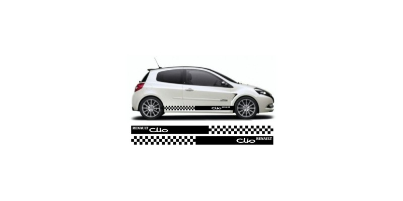 Decal to fit Renault clio side decal sticker stripe kit