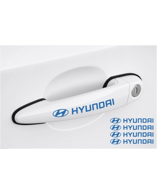 Aufkleber passend für Hyundai Türgriff Aufkleber 4Stk, Satz 120mm