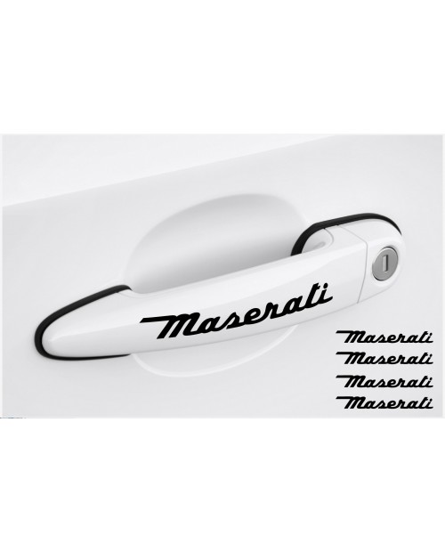 Aufkleber passend für Maserati Speed Türgriff Aufkleber Satz 4Stk, 120mm