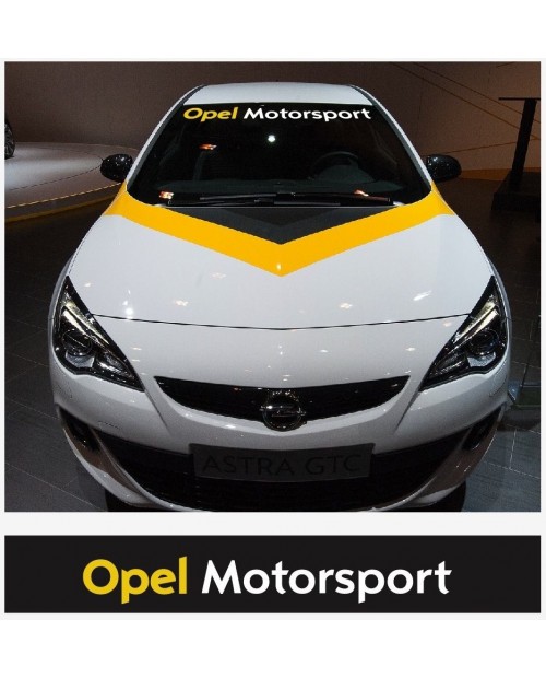 Aufkleber passend für Opel Motorsport Frontscheiben Sonnenblendstreifen Aufkleber
