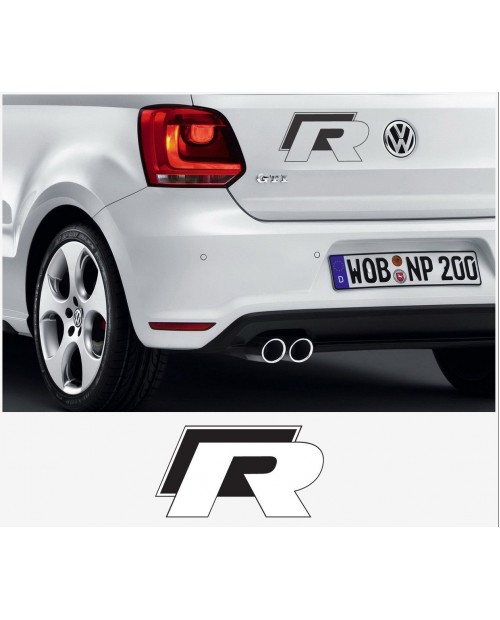 Aufkleber passend für VW Polo R WRC Heckaufkleber Aufkleber 186mm