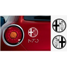 Aufkleber passend für Alfa Romeo Seitenaufkleber Aufkleber 2Stk. Satz 10cm