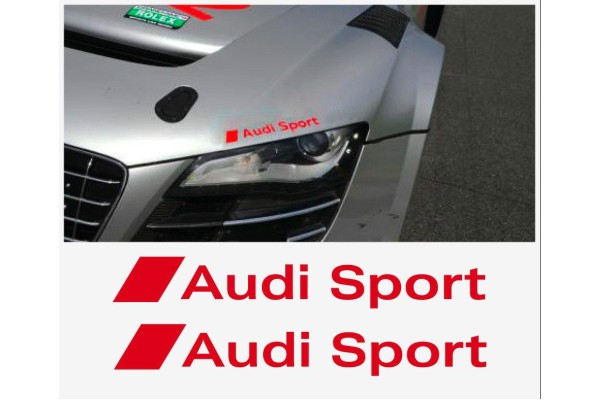 Aufkleber passend für Audi Sport Seitenaufkleber 2 Stk. Satz 200mm