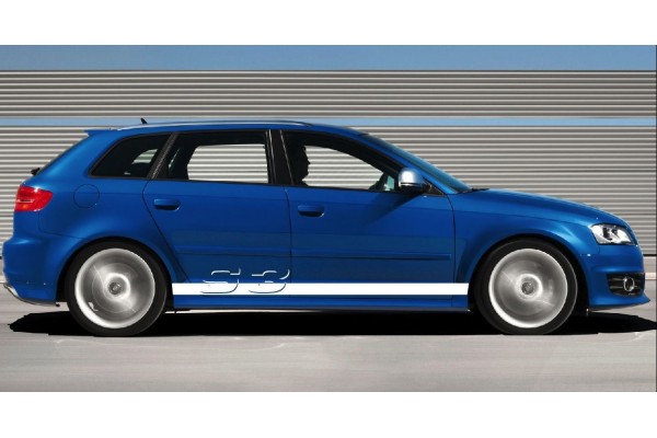 Aufkleber passend für Audi Seitenaufkleber Aufkleber Satz A3 S3