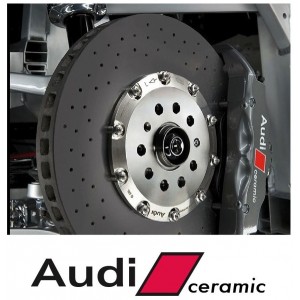 Aufkleber passend für Audi Bremssattel Aufkleber Audi Ceramic 4Stk. Satz 120mm + 100mm