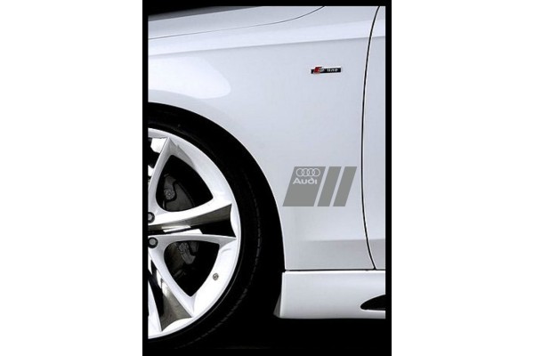 Aufkleber passend für Audi Seitenaufkleber Aufkleber 20cm 2Stk. Satz