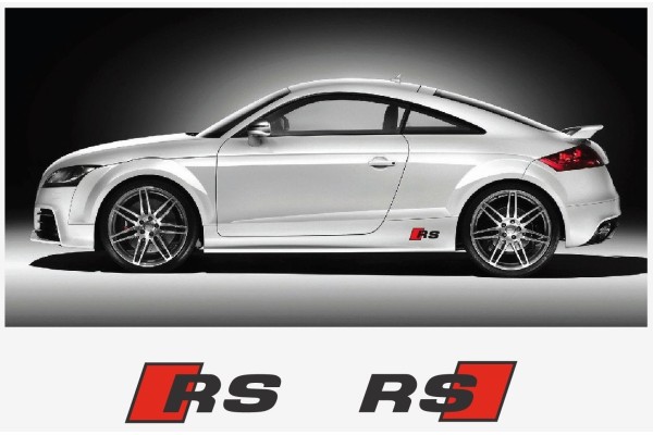 Aufkleber passend für Audi RS Seitenaufkleber Aufkleber  2Stk. Satz 200mm