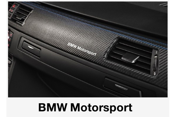 Aufkleber passend für BMW Motorsport Armatur Aufkleber 120 mm, 2 Stk