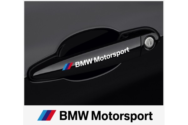 Aufkleber passend für BMW motorsport Tuergriff Aufkleber 120 mm, 2 Stk.