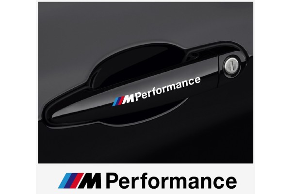 Aufkleber passend für BMW M Performance Tuergriff Aufkleber 120 mm, 4 Stk.