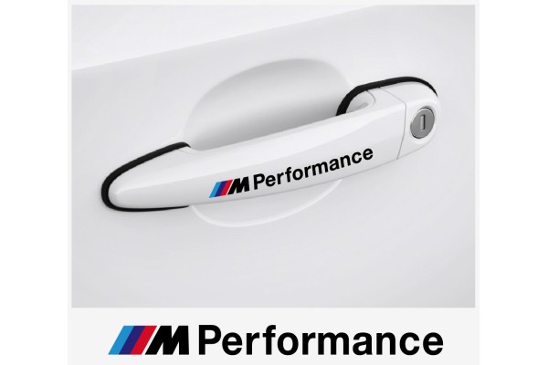 Aufkleber passend für BMW M Performance Tuergriff Aufkleber 120 mm, 4 Stk.