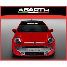 Aufkleber passend für Fiat Abarth italienische Flagge Frontscheiben Sonnenblendstreifen Aufkleber