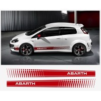 Aufkleber passend für Fiat PUNTO 595 im ABARTH EVO Look Seitenaufkleber PUNTO Schriftzug 180cm 2Stk. Satz Aufkleber passend für Fiat PUNTO 595 im ABARTH EVO Look Seitenaufkleber PUNTO Schriftzug 180cm 2Stk. Satz
