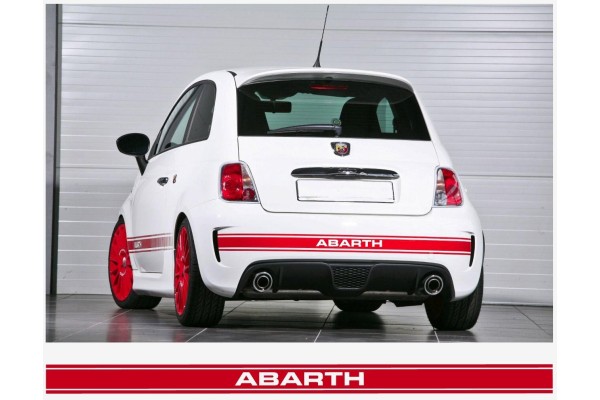Aufkleber passend für Fiat 500 Heckstreifen Abarth Aufkleber passend für Fiat 500 Heckstreifen Abarth