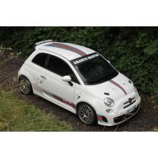 Aufkleber passend für Fiat 500 Abarth Martini Racing Aufkleber Komplet Satz 9Stk.