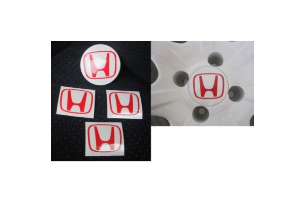 Aufkleber passend für Honda Felgenaufkleber Aufkleber 4 Stk. Satz 45mm x 55mm