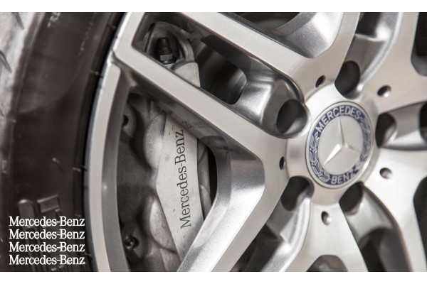 Aufkleber passend für Mercedes Bremssattel Felgen Spiegel Fenster Aufkleber 90mm