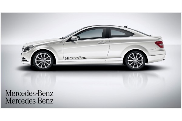 Aufkleber passend für Mercedes Benz Seitenaufkleber 80cm 2Stk. Satz