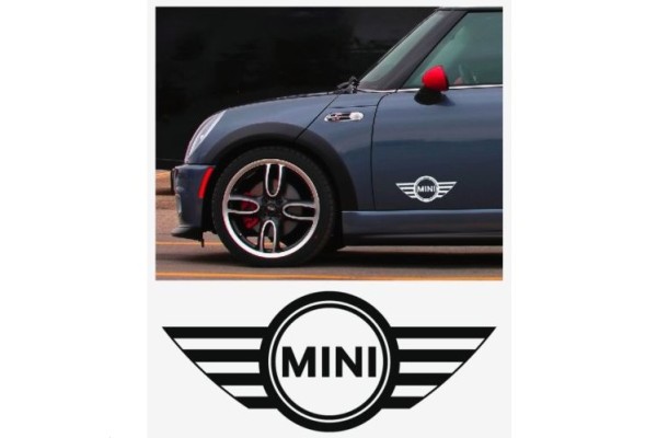 Aufkleber passend für MINI Seitenaufkleber Aufkleber Satz 2 Stk. 150mm bis 300mm