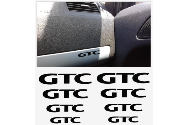 Aufkleber passend für Opel GTC Felgen- Fenster- Bremssattel- Spiegel Aufkleber - 8 Stück im Set