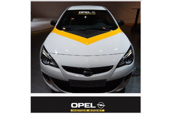 Aufkleber passend für Opel Motorsport Frontscheiben Sonnenblendstreifen Aufkleber