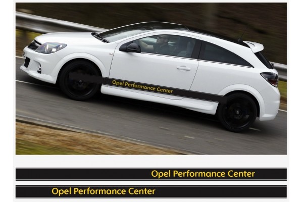 Aufkleber passend für Opel Motorsport Seitenaufkleber Aufkleber Streifen 2Stk. Satz 225cm Corsa Astra