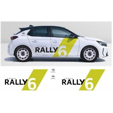 Aufkleber passend für Opel CORSA RALLY 6 Motorsport komplet Satz 6Stk.