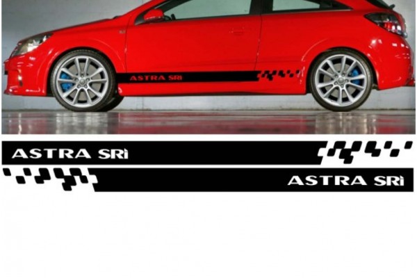 Aufkleber passend für Opel Astra sri Seitenaufkleber Aufkleber Satz