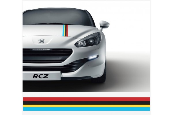 Aufkleber passend für Peugeot Sport Motorsport Rally streifen Aufkleber 10cm x 125cm