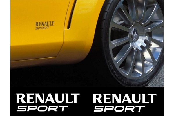 Aufkleber passend für Renault sport racing Seitenaufkleber Aufkleber 163mm 2Stk.Satz Aufkleber passend für Renault sport racing Seitenaufkleber Aufkleber 163mm 2Stk.Satz