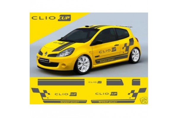 Aufkleber passend für Renault Sport Clio Cup Aufkleber Satz 8Stk,
