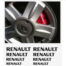 Aufkleber passend für Renault Fenster- Bremssattel- Spiegel Aufkleber - 8 Stück im Set Aufkleber passend für Renault Fenster- Bremssattel- Spiegel Aufkleber - 8 Stück im Set