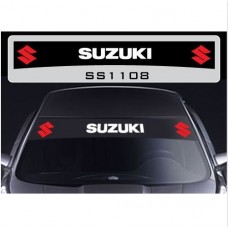 Aufkleber passend für Suzuki Frontscheiben Sonnenblendstreifen Aufkleber Aufkleber passend für Suzuki Frontscheiben Sonnenblendstreifen Aufkleber