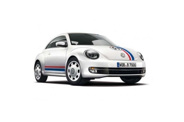Aufkleber passend für VW New Beetle Rennstreifen Racing Stripes Aufkleber Satz 53 Herbie Edition Seiten-, Hauben- und Heckstreifen, '53' nummer. Optional Dachstreifen.
