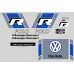 Aufkleber passend für VW Polo R WRC style GTI Seitenaufkleber Aufkleber Satz (Grau-Blau-Schwarz-Weiß)
