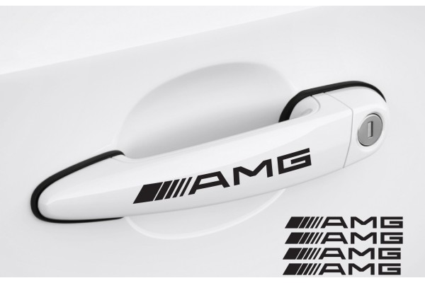Aufkleber passend für AMG Türgriff Aufkleber Satz 4Stk, 120mm