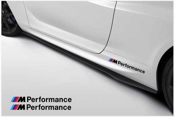 Aufkleber passend für BMW M Performance Seitenaufkleber Aufkleber 300mm 2 Stück Satz