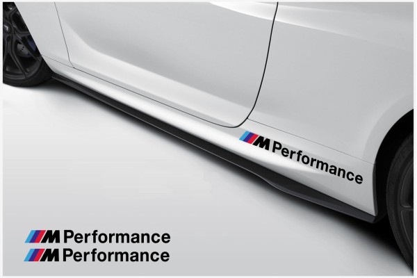 Aufkleber passend für BMW M Performance Seitenaufkleber Aufkleber 600mm 2 Stück Satz