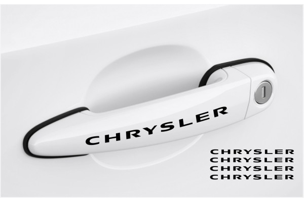 Aufkleber passend für Chrysler Türgriff Aufkleber 4Stk, Satz 120mm