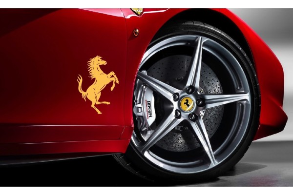 Aufkleber passend für Ferrari Seitenaufkleber Aufkleber Satz Cavallino Rampante 2 Stk. Ferrari Pferd Aufkleber passend für Ferrari Seitenaufkleber Aufkleber Satz Cavallino Rampante 2 Stk. Ferrari Pferd
