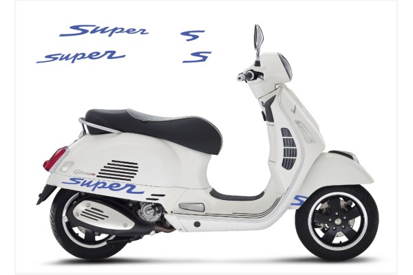 Aufkleber passend für Vespa GT GTS Super Sport Seitenaufkleber Super V1 (dark blue) Aufkleber passend für Vespa GT GTS Super Sport Seitenaufkleber Super V1 (dark blue)