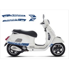 Aufkleber passend für Vespa GT GTS Super Sport Seitenaufkleber Super V2 2 (dark blue) Aufkleber passend für Vespa GT GTS Super Sport Seitenaufkleber Super V2 2 (dark blue)